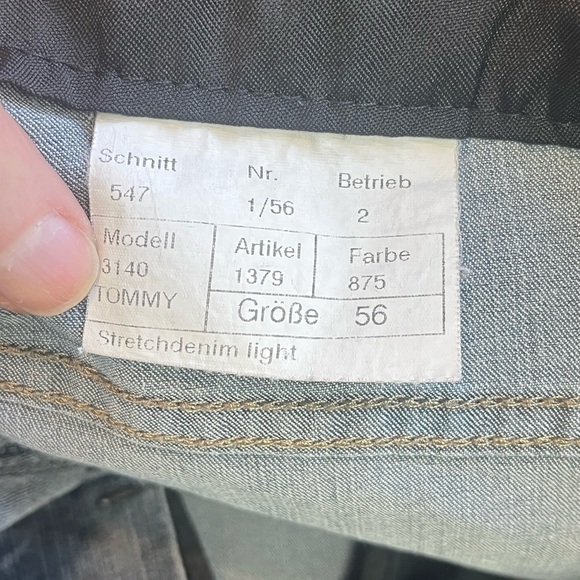 Alberto Mens Jeans Tommy Stretch Denim Light 38" Waist 32" Inseam - Picture 12 of 14